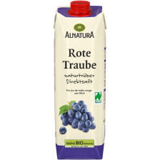Alnatura Bio Rote Traube naturtrüber Direktsaft 1L 