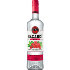 Bacardi Razz 0,7L - Etikett verschmutzt/beschädigt 