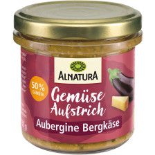 Alnatura Bio Gemüseaufstrich Aubergine Bergkäse 135G 