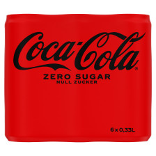 Coca-Cola Zero Sugar 6x 0,33L Dose 