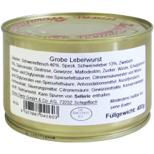 Dietz Grobe Leberwurst 400G 