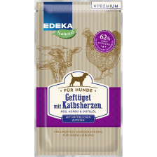 EDEKA Naturals Geflügel mit Kalbsherzen Hundefutter 125G 