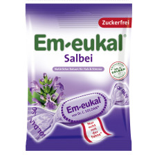 Em-Eukal Salbei Hustenbonbons Zuckerfrei 75G mindestens 15ST - Abverkauf 