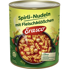 Erasco Spirli-Nudeln mit Fleischklößchen 800G 
