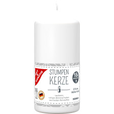 Gut & Günstig Stumpenkerze weiß 100/48mm 1ST 