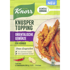 Knorr Knusper Topping Orientalische Gewürze für Kürbis 40G  MHD 04.2023 
