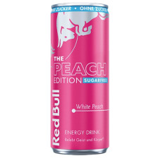 Red Bull Energy Drink Peach Edition White Peach Sugarfree 250ML Dose 