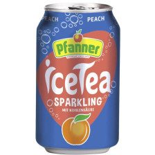 Pfanner Ice Tea Sparkling Peach 0,33L - Abverkauf 