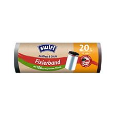 Swirl Fixierband-Müllbeutel Reißfest & Dicht 20L 15ST 