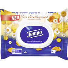 Tempo Calendula & Kamille Feuchte Toilettentücher 42ST 