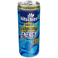 Hitschler Hitschies Saure Drachenzungen Energy Zero 0,25L Dose 