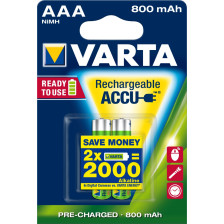 Varta Accu Recharge AAA 800mAh 2ST - Abverkauf 