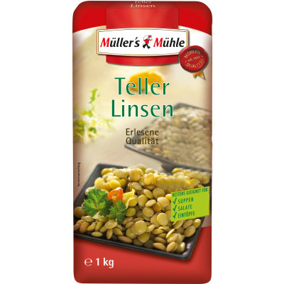 Müller's Mühle Teller-Linsen 1KG 
