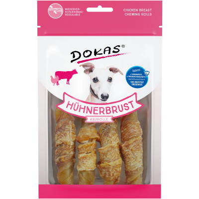 Dokas Hühnerbrust Kaurolle 90G 