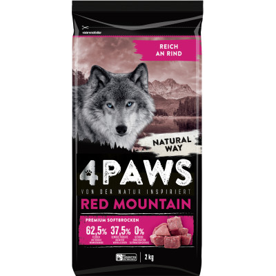 4Paws Red Mountain reich an Rind 2KG 
