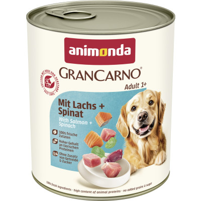 Animonda Gran Carno Adult 1+ Lachs & Spinat 800G - Abverkauf 