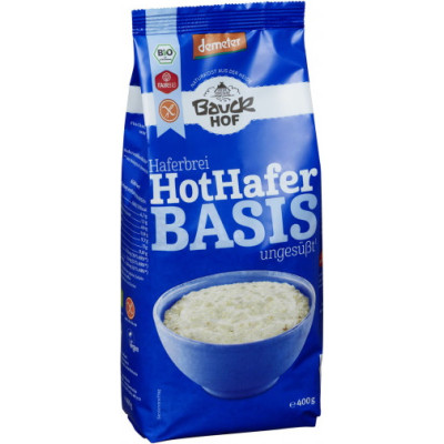 Bauckhof Demeter Bio Haferbrei Hot Hafer Basis ungesüßt glutenfrei 400G - Abverkauf 