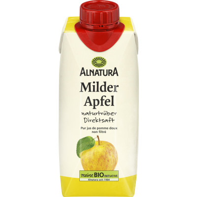 Bio Alnatura Milder Apfelsaft naturtrüb 0,33l 