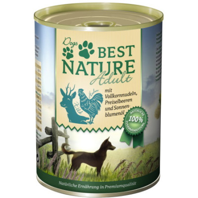Best Nature Wild & Huhn mit Vollkornnudeln, Preiselbeeren & Sonnenblumenöl 6x400G 