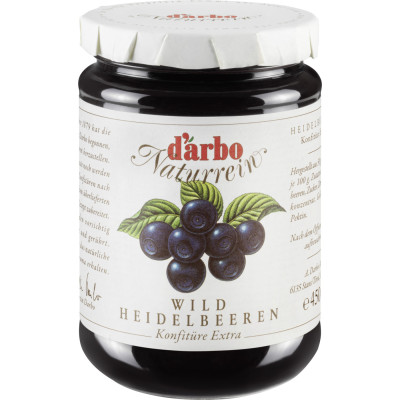 Darbo Naturrein Wildheidelbeeren Konfitüre Extra 450G 