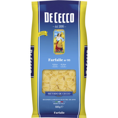 De Cecco Farfalle No 93 500G 