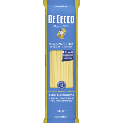 De Cecco Spaghettoni No 412 500G 
