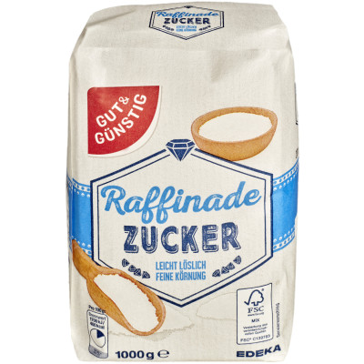 Gut & Günstig Raffinade Zucker 1KG 