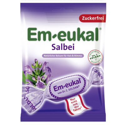 Em-Eukal Salbei Hustenbonbons Zuckerfrei 75G mindestens 15ST - Abverkauf 