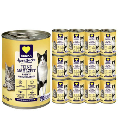 EDEKA Feine Mahlzeit Huhn & Leber 12x400G 