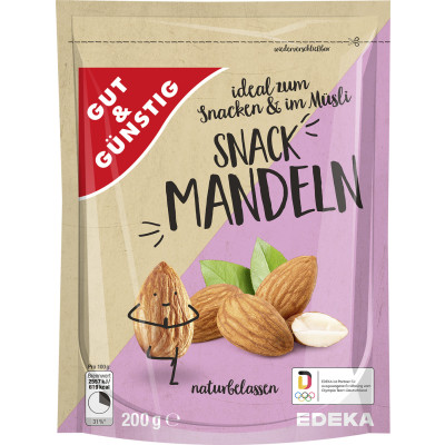 Gut & Günstig Snack Mandeln 200G 