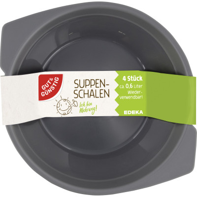 Gut & Günstig Suppenschalen Mehrweg 4ST 
