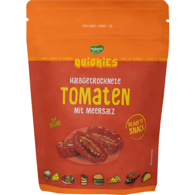 Huberti Quickies Halbgetrocknete Tomaten mit Meersalz 150G 