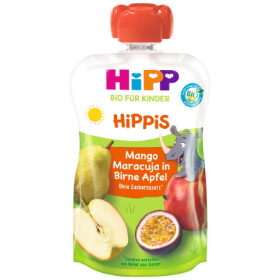 Hipp Bio Hippis Mango-Maracuja in Birne-Apfel 100G - MHD 22.07.2026 