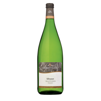 Ihringer Silvaner trocken 1L - Etikett verschmutzt/beschädigt 