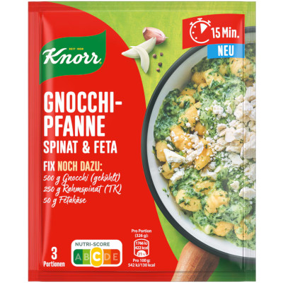 Knorr Fix Gnocchi Pfanne mit Spinat & Feta 35G - MHD 07.2026 