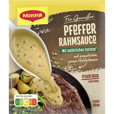 Maggi Für Genießer Pfeffer Rahmsauce ergibt 250ML 