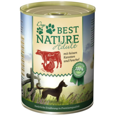 Best Nature Pute & Rind mit feinen Karotten & Fenchel 400G 
