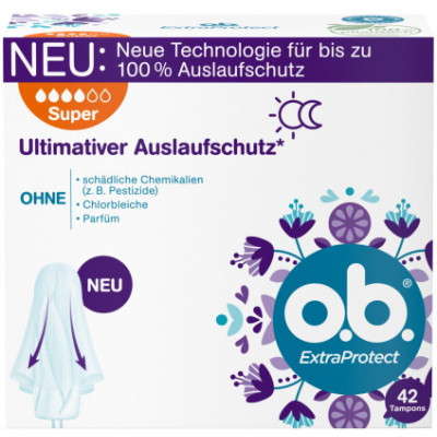 o.b.Extra Protect Tampons Super 42ST 