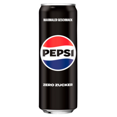 Pepsi Zero Zucker 0,33L Dose 