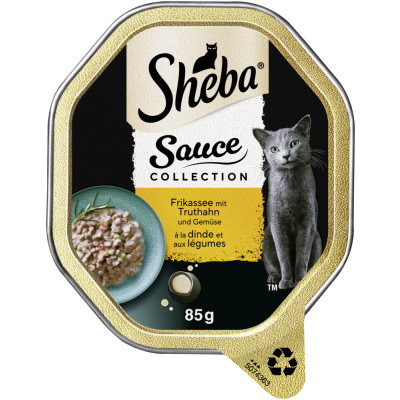 Sheba Sauce Collection Frikassee mit Truthahn und Gemüse 85G - MHD 09.08.2026 