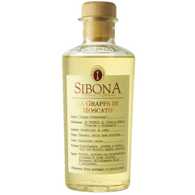 Sibona Grappa di Moscato 40% 0,5L 