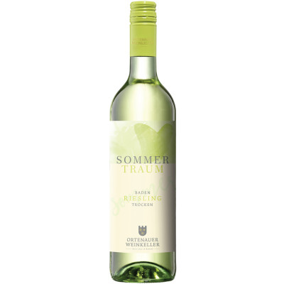 Ortenauer Weinkeller Sommertraum Riesling Weißwein trocken 0,75L - Etikett verschmutzt/beschädigt 