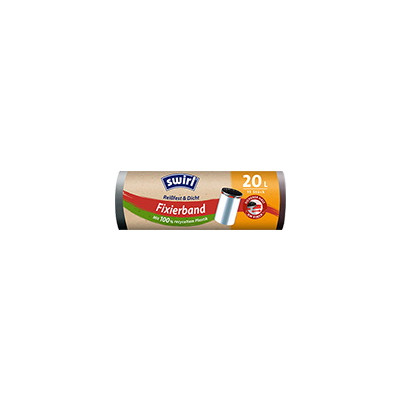 Swirl Fixierband-Müllbeutel Reißfest & Dicht 20L 15ST 
