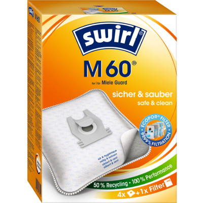 Swirl M60 EcoPor Staubsaugerbeutel 4ST 