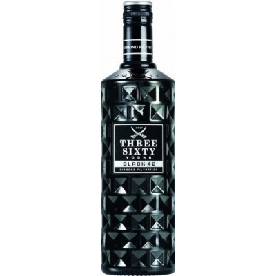 Three Sixty Vodka Black 42% 0,7L 