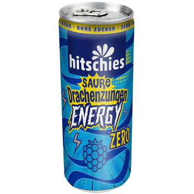 Hitschler Hitschies Saure Drachenzungen Energy Zero 0,25L Dose 