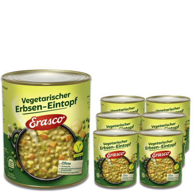 Erasco Vegetarischer Erbsen-Eintopf 6x800G 